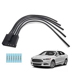 WPT1285, 645-512 Blower Motor Resistor Connector, AC Fan Pigtail Wiring Harness Connector Compatible with 2010-2015 Ford Fusion, 11-14 Lincoln MKZ Base Hybrid, 10-11 Mercury Milan