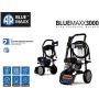 AR Blue Maxx, BM 3000 Electric Pressure Washer, 3000 PSI, 1.3 GPM, 15 AMP, Quick Connect, 15 & 25 Degree Nozzle, Turbo Nozzle, Spray Gun, Foam Cannon, Metal Lance, 25’ Hose, Two Wheel Trolley. 61 lbs