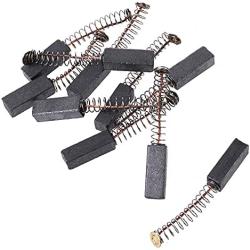 TOPPROS 10 Pcs Carbon Brushes with wire leads and brush springs attached 19mm x 7 mm x 6 mm for Generic Electric Motor