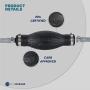 Five Oceans Marine Boat Fuel Line, OMC/Johnson/Evinrude Outboard Fuel Line with Primer Bulb, 6 Ft Long, 2 Quick Connectors, Reinforced EPA/CARB, Compatible Ethanol Blended Fuel