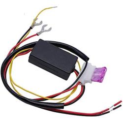 HUIQIAODS Car LED Controller Daytime Running Light Lamp 3A Inline Fuse DRL Auto On/Off Switch Controller Relay 12-18V for Auto Car Accessories (1PCS)