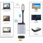 Xiwai USB-C Type C to HDMI Converter HDTV Adapter 4K 60hz 1080p with Female PD Power Port