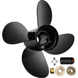 VEVOR Outboard Propeller, Replace for OEM 48-8M8026630, 4-Blade 10.3