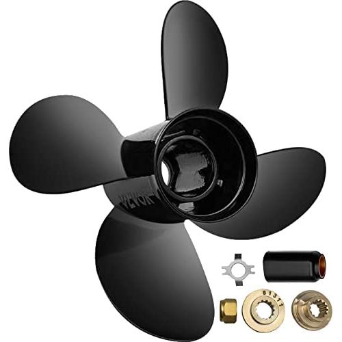 VEVOR Outboard Propeller, Replace for OEM 48-8M8026630, 4-Blade 10.3