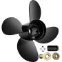 VEVOR Outboard Propeller, Replace for OEM 48-8M8026630, 4-Blade 10.3