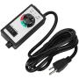 Kuuleyn Fan Speed Controller,Variable Adjuster Electronic 120v 1500w 15a Us Plug 2 Meter Cord Easy to Operate for Lights, Fans, Electric Tools, Massagers, Pumps, Etc.