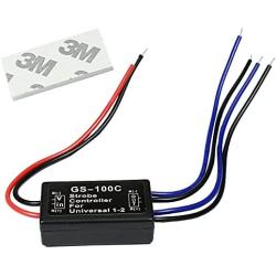 HUIQIAODS 12V GS-100C Flash Strobe Controller Auto Car Flasher Module for LED Brake Light Tail Stop Light