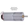 GA25-370 Gear Motor DC with Speed Encoder, Stainless Steel High Torque Electric Micro Speed Reduction Geared Motor Brush DC Motors Reducer Copper (DC12V 300RPM)