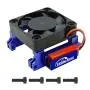Hobby Fans Aluminum ESC Cooling Fan High Velocity Fan Heatsink for 1/10 traxxas Slash 4x4 Stampede 4x4 VXL Rustler VXL Replace #3340 Velineon VXL-3s ESC Cooling Fan