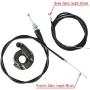 Throttle Handle,Right Brake Lever and Handle,Brake Cable and Throttle Cable, for XR80 XR100 CRF70 CRF80 CRF100 Pit Dirt Motor Bike,Baja Mini Bike,Mb165 Mb200 196cc 200cc 5.5hp 6.5hp Doodlebug Bike