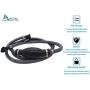 MARINE CITY Boat Heavy Duty Fuel Line Assembly, 8.8FT Nylon Marine Outboard Fuel Line/Hose, 3/8