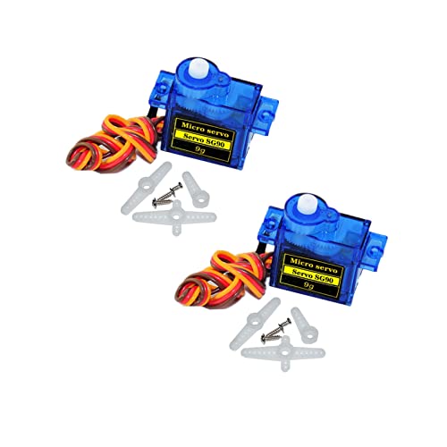Servo SG90，Micro Steering Gear Motor kit Suitable for Remote Control Robot Helicopter Airplane Control car Ship (360 Degrees)
