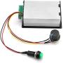 WINGONEER DC 6-60V 30A PWM DC Motor Speed Controller Adjustable Stepless Governor Regulator with Start Stop Switch