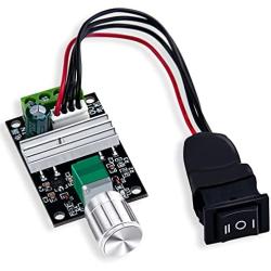 ALEDECO PWM Motor Speed Controler, Forward Reverse, 1203BB DC 28V 24V 12V 6V 3A 80W with Adjustable Reversible Knob Switch DC Motor Driver