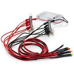 Tinkering Labs Light Pack | Includes 6 LEDs with Wires and Connection Platform | Electronics Educational Kit for Kids 8-12