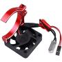 AllinRC Aluminum Heat Sink Cooling Fan with Thermal Sensor Clamp Heatsink for 42mm Diameter Motors fit 4268 4274 Brushless Motor (Red)