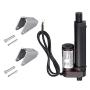 Justech 100mm 4-inch Linear Actuator Motor Heavy Duty 750N DC 12V for Auto Car RV Electric Door Opener Industrial Agricultural Machinery Clean Sweeping Vehicles Vessels Cargo Medical Window-Black