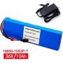 Wnicek E-Bike Lithium Battery with 20A BMS and 42V Charger 36V 10Ah Lithium-ion Battery for 200W-500W Motor Fit for Electric Scooter Electric Bicycle Tricycles