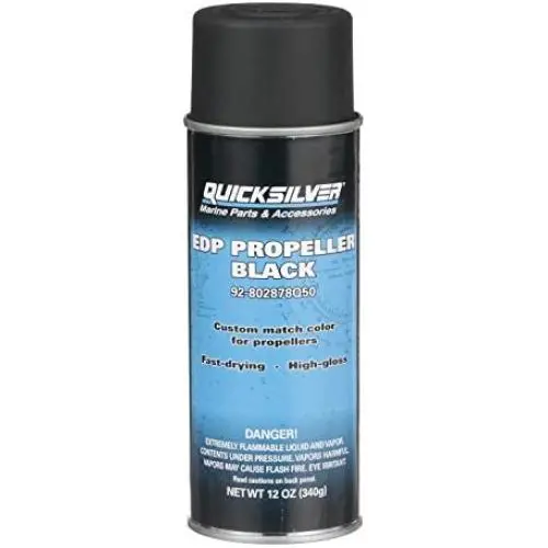 Quicksilver 802878Q50 EDP Propeller Black - Satin Enamel Spray Paint Quicksilver 802878Q50 EDP Propeller Black - Satin Enamel Spray Paint