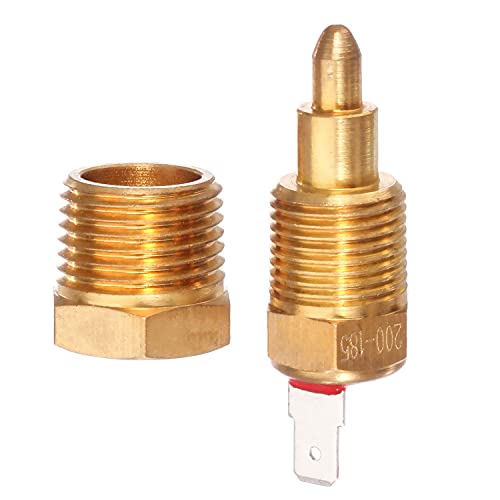 Fan Thermostat Temperature Switch 200 to 185 Degree Electric Engine Cooling Temperature Sensor Switch with 3/8