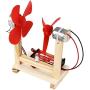 DIY Wind Generator Toy 1.5V Small Motor Vertical Wind Turbines Electricity Power Generator Model Children Educational Toy Kit