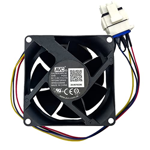 Upgraded WR60X29099 Refrigerator Evaporator Fan Motor(OEM), DAZB0838RCM Fresh Food Fan Motor for GE, Compatible with Refrigerator PYE22PSHFSS PYE22PSHBSS GFE28GELDS, etc - 15 Year Warranty