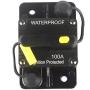 WOHHOM 100 Amp Circuit Breaker DC 12V -48V Waterproof 30A-300A Manual Reset Fuse Inverter for Trolling Motor Auto Car RV Marine Boat Current Overload Protection (100A)