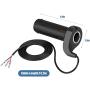 Motorcycle Speed Control Handlebar, Universal Handlebar Grips, Left/Right Thumb Throttle Electric Bicycle Speed Controller for Bicycles, Scooters, Electric Bicycles