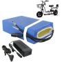 Grideto E-Bike Battery, 36V 20AH Waterproof PVC Battery Pack,Lithium Ion Battery Pack with BMS Protection and 3A Charger, for 200W 250W 350W 500W Motor
