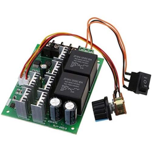 Yongse DC 10-50V 12/24/48V 60A PWM DC Motor Speed Controller CW CCW Reversible Switch