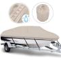 600D Waterproof Trailerable Boat Cover, Fits 20-22 ft V-Hull Tri-Hull Runabouts