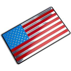 13FA USA | Aluminum Alloy Flag Decal Stickers | 5.0” x 3.0” inches Waterproof Decals for Truck, Window and Motorcycle - Large