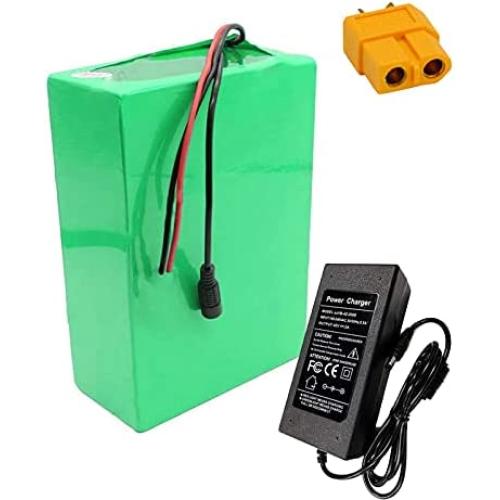 Wnicek 36V 10Ah 10S 4P E-Bike Battery Pack Waterproof Lithium-ion Battery for 750W 500W 350W 250W Motors for Electric Scooter Electric Tricycles Electric Tools with Charger