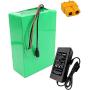 Wnicek 36V 10Ah 10S 4P E-Bike Battery Pack Waterproof Lithium-ion Battery for 750W 500W 350W 250W Motors for Electric Scooter Electric Tricycles Electric Tools with Charger