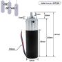 287298, RV in-Wall Slide-Out Motor Compatible with Lippert LCI Schwintek in-Wall Slide System, Motorhome Slide Motor Assembly for Travel Trailer and Camper | 500:1 High Torque Gear Ratio, 12V DC