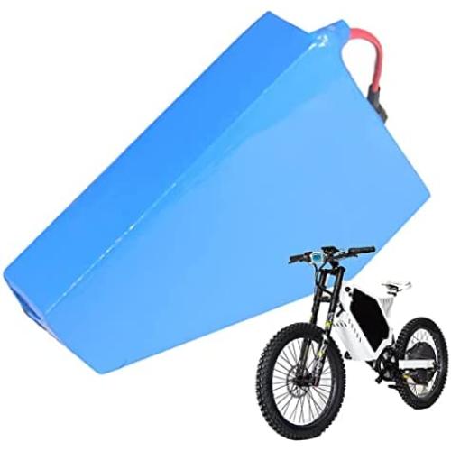 Jieoto 72V E-Bike Battery 30Ah 20S 6P Li-ion Triangle Battery Pack Electric Motorcycle 500W-2800W Lithium Battery with 5A Quick Charger and Triangle Bag