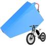 Jieoto 72V E-Bike Battery 30Ah 20S 6P Li-ion Triangle Battery Pack Electric Motorcycle 500W-2800W Lithium Battery with 5A Quick Charger and Triangle Bag