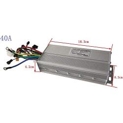 72V 40A Electric Bicycle Controller Brushless DC Controller, Intelligent Dual Mode DC Motor Controller for 2000W E-Bike kit .2000W Motor
