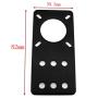 E-outstanding Nema 17 Stepper Motor Mount Flat Bracket Black Aluminum Alloy Mounting Plate for CNC 3D Printer