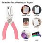 3 PCS Handheld Hole Paper Punch Coolrunner Handheld Metal Single Hole Paper Punch DIY Handheld Punch Hole Circle/Star/Heart-Shaped Single-Hole Paper Puncher
