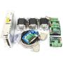 3 Axis CNC Kit Nema23 Stepper Motor Dual Shaft 270oz.in 76mm 3A+MD430 Driver+5 Axis Breakout Board Mach3 Controller Card+350W 24V DC Power Supply for CNC Router Engraving Milling Machine