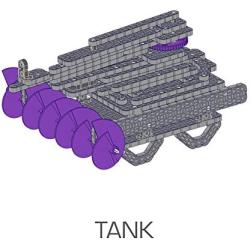 HEXBUG VEX Robotics Screw Lift Ball Machine, Purple, Black