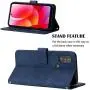 LEMAXELERS Wallet Case for Motor G Power 2022, Motor G Power 2022 Case Magnetic PU Leather Flip Case with Card Holders Kickstand Case Shockproof Protection Case for Motorola G Power 2022 Blue YB2