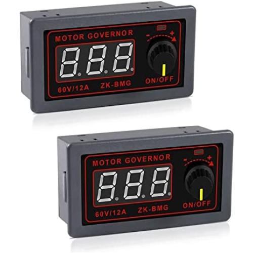 Aobao 2pcs Motor Speed Controller PWM DC 12V 24V 60V 500W Adjustable Speed R