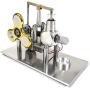 Moteur Stirling Teerwere, Modèle de Moteur Stirling avec Générateur, Expérience Scientifique, Jouet de Moteur avec Ampoule Gyroscopique Lumineuse et Dispositif de Mesure de Tension (Couleur : Or, Taille : Unique) Moteur Stirling Teerwere, Modèle de Moteur Stirling avec Générateur, Expérience Scientifique, Jouet de Moteur avec Ampoule Gyroscopique Lumineuse et Dispositif de Mesure de Tension (Couleur : Or, Taille : Unique)