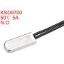 uxcell KSD9700 Thermostat, 50℃ Normally Open Temperature Switch Thermal Switch, N.O 5A Metal Temperature Controller 2pcs