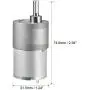 uxcell DC Motor Electric Gear Box Gearbox 12V 59RPM