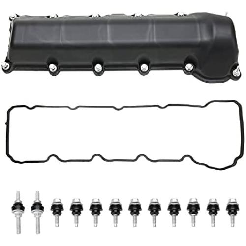MITZONE Left Side Valve Cover With Gaskte And Bolts Compatible With 2001-2007 Dodge Ram 1500 Durango Dakot Jeep Commander Grand Cherokee 4.7L V8 Replace # 53021829AD 264-928