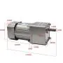 Bemonoc 110V AC Gear Reducer Motor High Speed 280 RPM 50/60HZ 120W Output Shaft 12mm & AC Speed Controller Kits for Dyeing Industrial