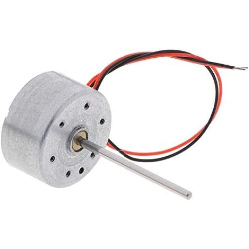 Pangocho Jinchao-Dc Motor 3V-6V Low Voltage Starting 300 Mute Solar Motor, for DIY Making, DC Long Shaft, Easy to Install